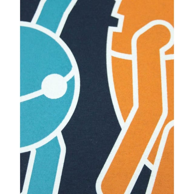 Portal Portal Men's Short Sleeved T-Shirt | Blue | Official Merch - 3