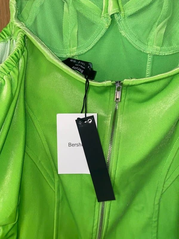 Bershka Bershka Velvet bandau mini dress