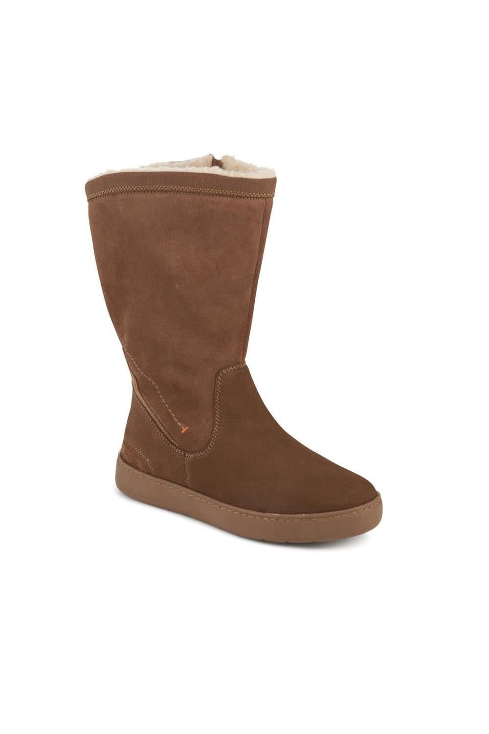 Easyfit Easyfit Brown Leather Warm Boots for Women