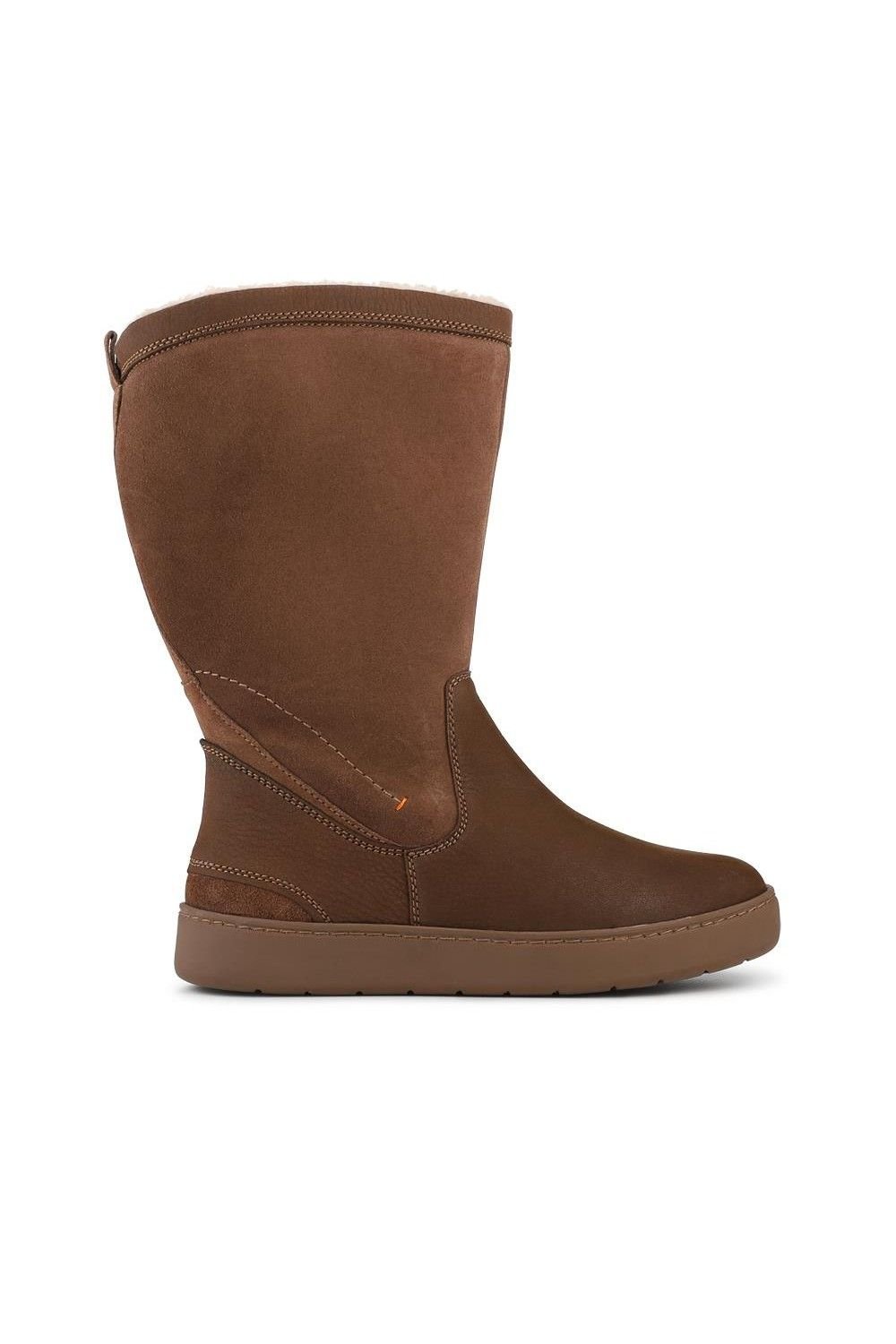 Easyfit Easyfit Women's Extra Wide Warm Leather Boots in Brown - 2