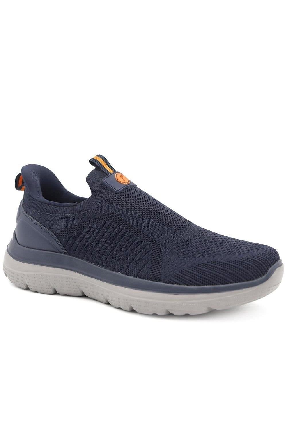 Pavers Pavers Men's Extra Wide Easy Step In Trainers in Navy