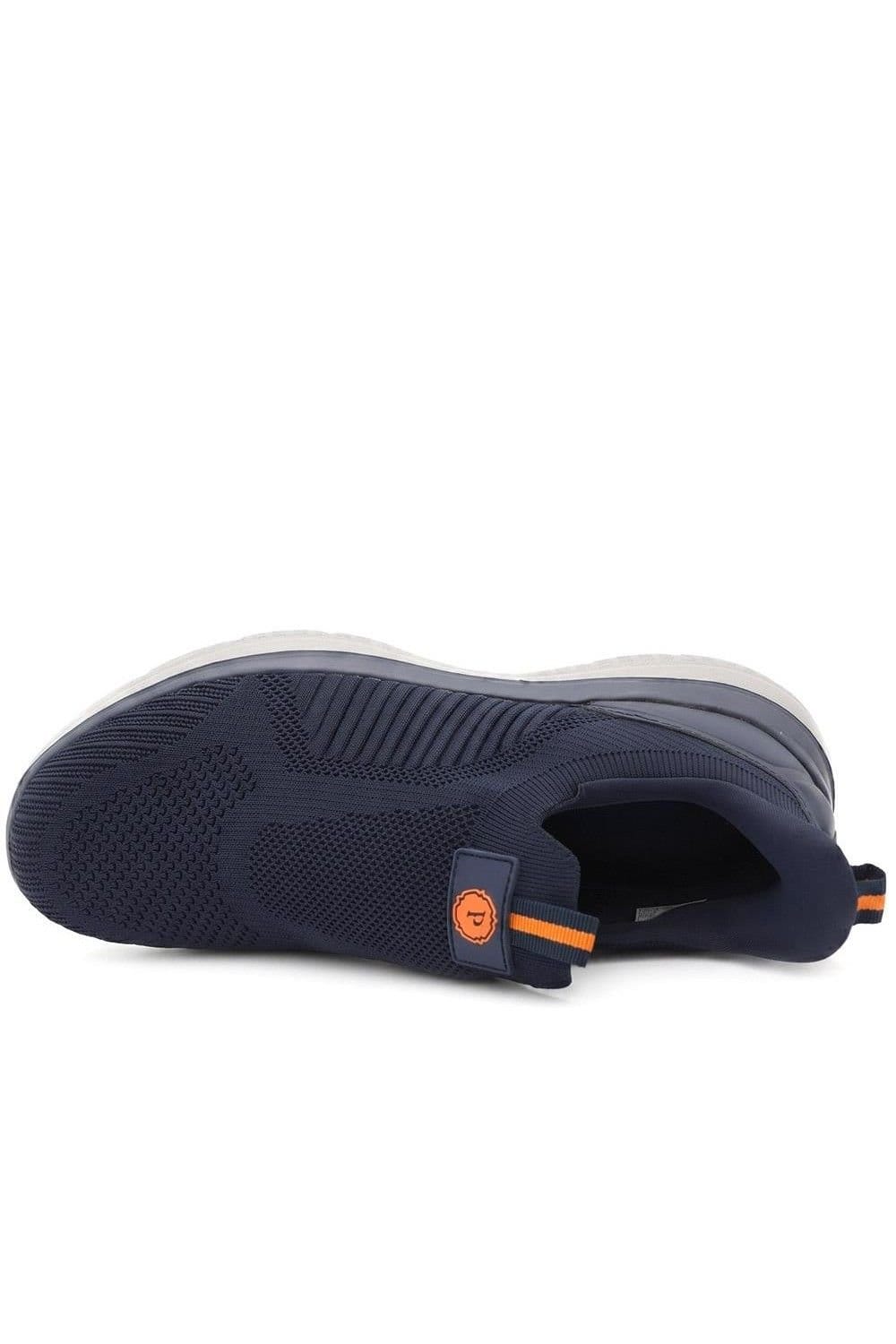 Pavers Pavers Men's Extra Wide Easy Step In Trainers in Navy - 4