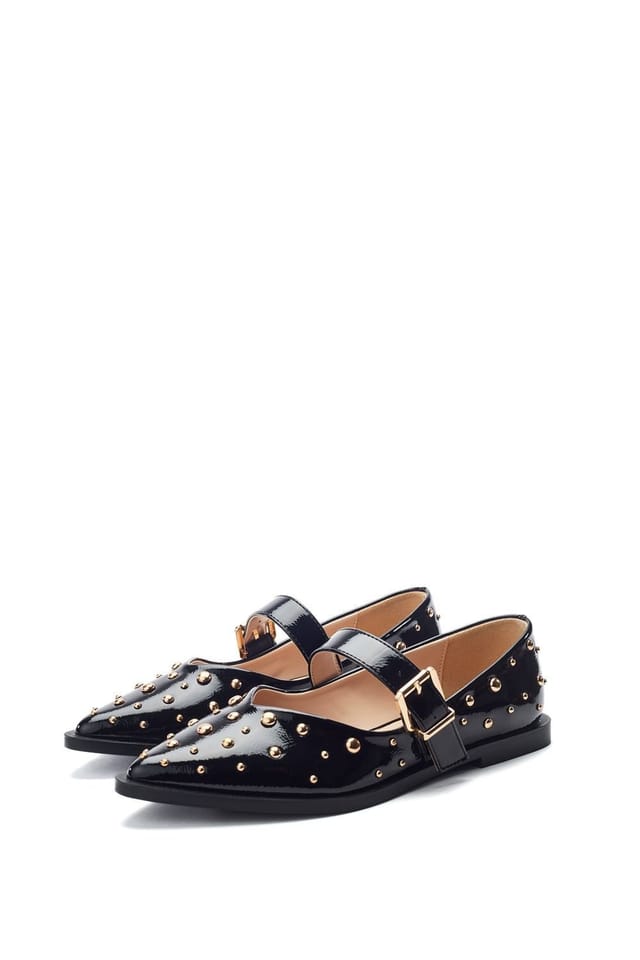 Moda In Pelle Moda In Pelle Women's 'Fijia' Patent Ballet Pumps in Black - 2