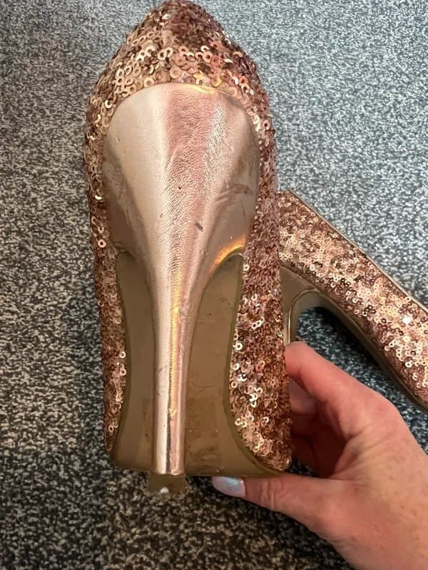 New Look Sequin shoes. High heels. New look. Size 6