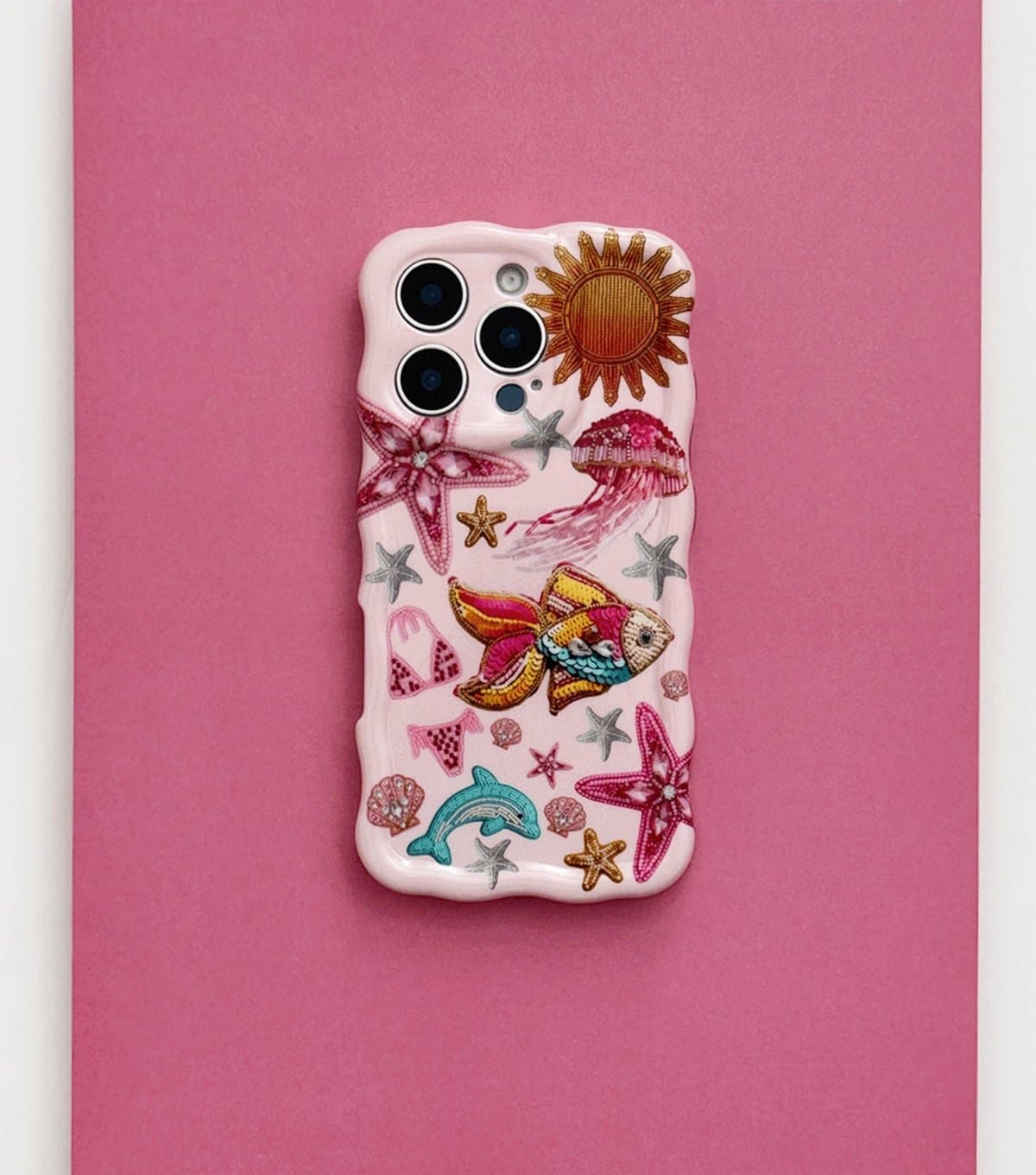 Coconut Lane Paradise Print Wavy Phone Case Coconut Lane New Look