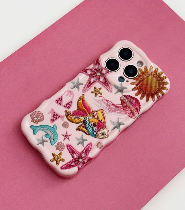 Coconut Lane Paradise Print Wavy Phone Case Coconut Lane New Look - 2