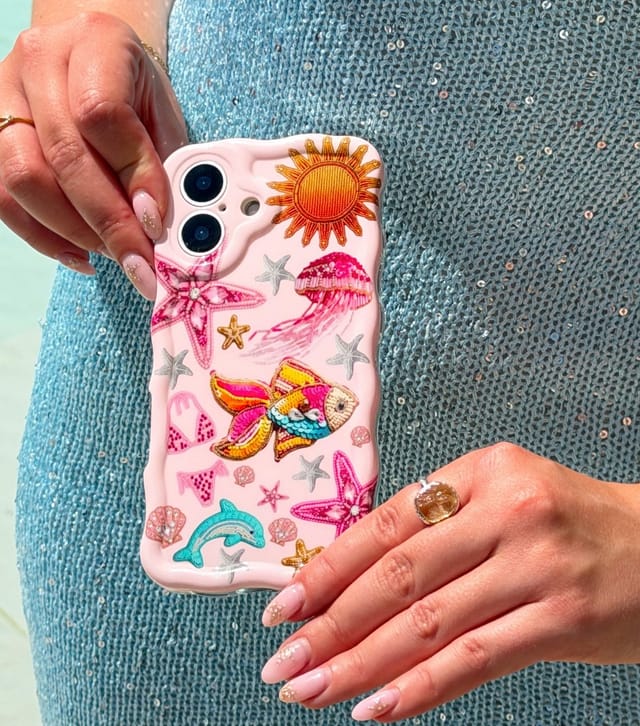 Coconut Lane Paradise Print Wavy Phone Case Coconut Lane New Look - 3