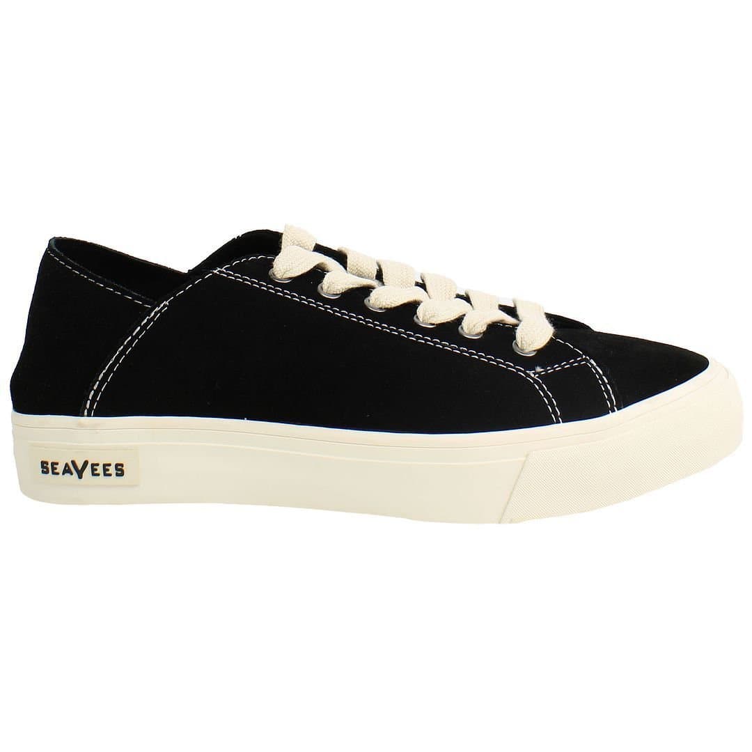 Seavees Seavees Women's Sausalito Lace-Up Black Suede Leather Shoes