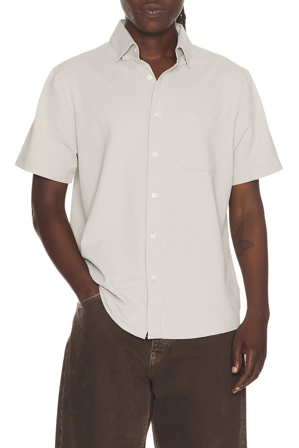 revolve Commuter Seersucker Shirt