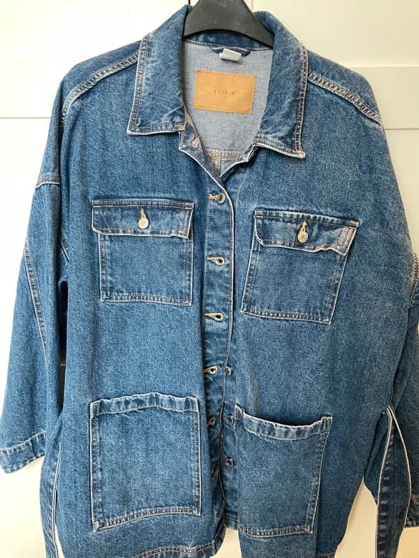 ASOS ASOS denim coat jacket blue