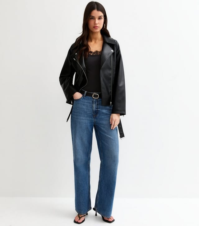 New Look Women's Black Lace Insert Bodysuit New Look - 3