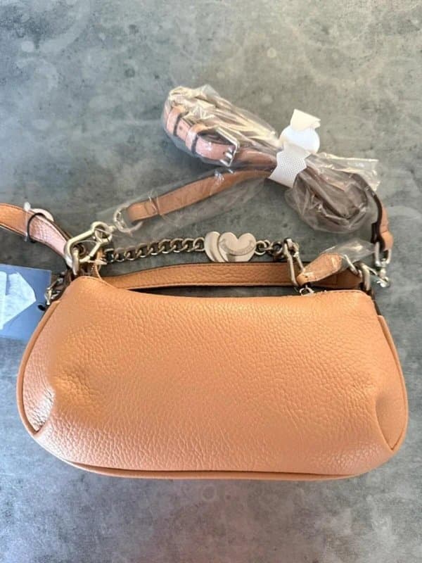 Juicy Couture Juicy Couture Narrative Small Hobo Bag Pink Cham BNWT Chain Heart Y2K New