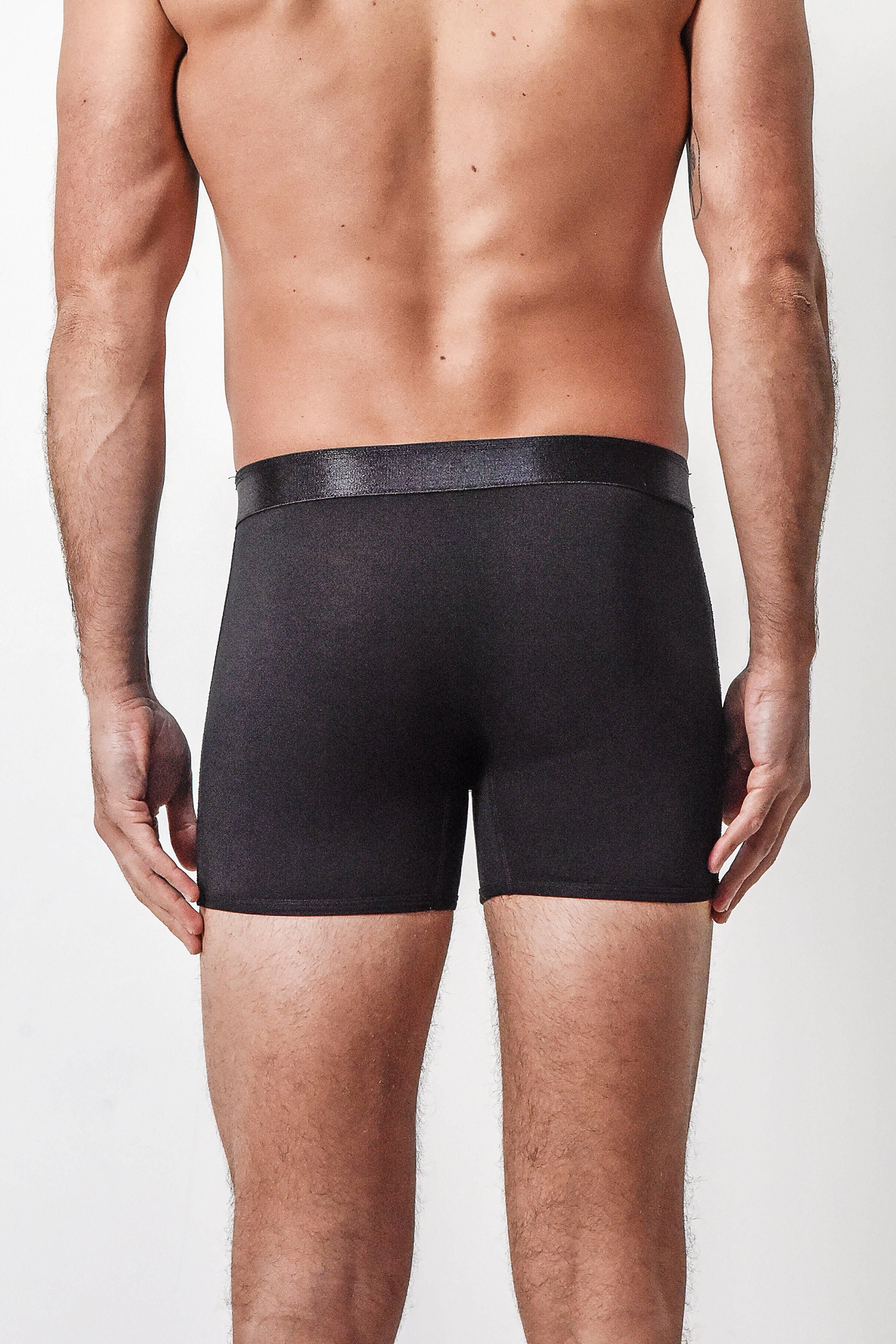 Arlo Hudson Arlo Hudson Men's Plain Tencel™ Trunk in Black - 2