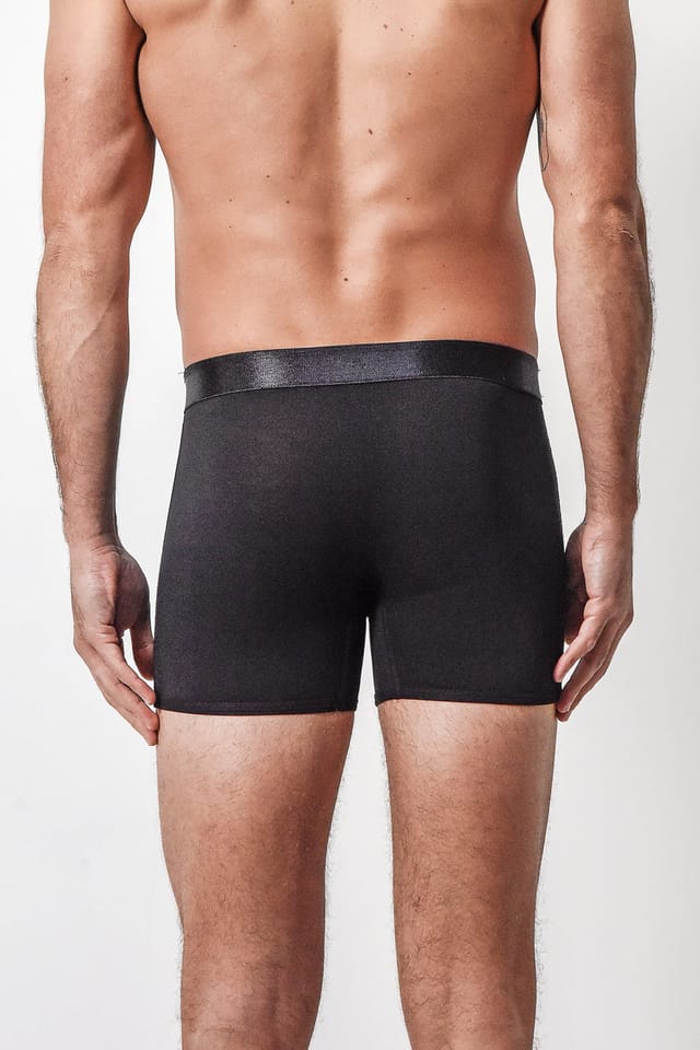 Arlo Hudson Arlo Hudson Men's Plain Tencel™ Trunk in Black - 2