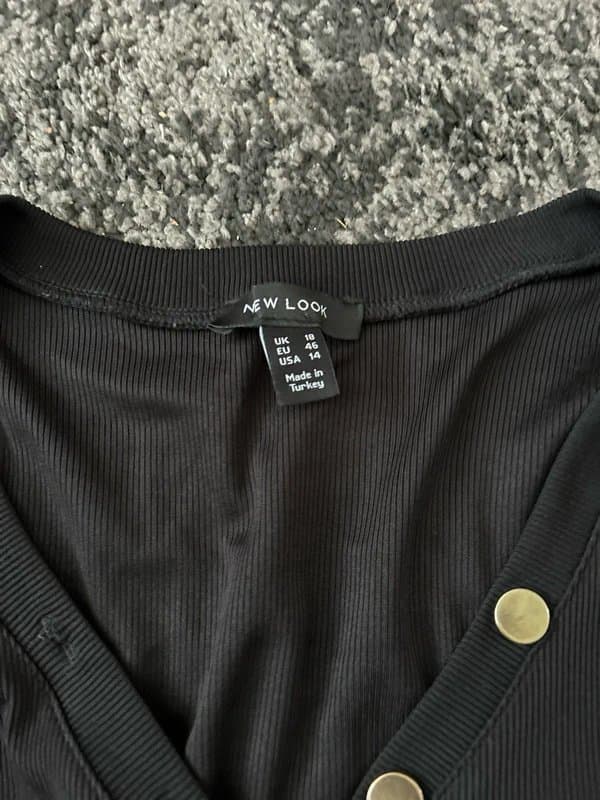 New Look New Look Bodysuit Size 18 Black