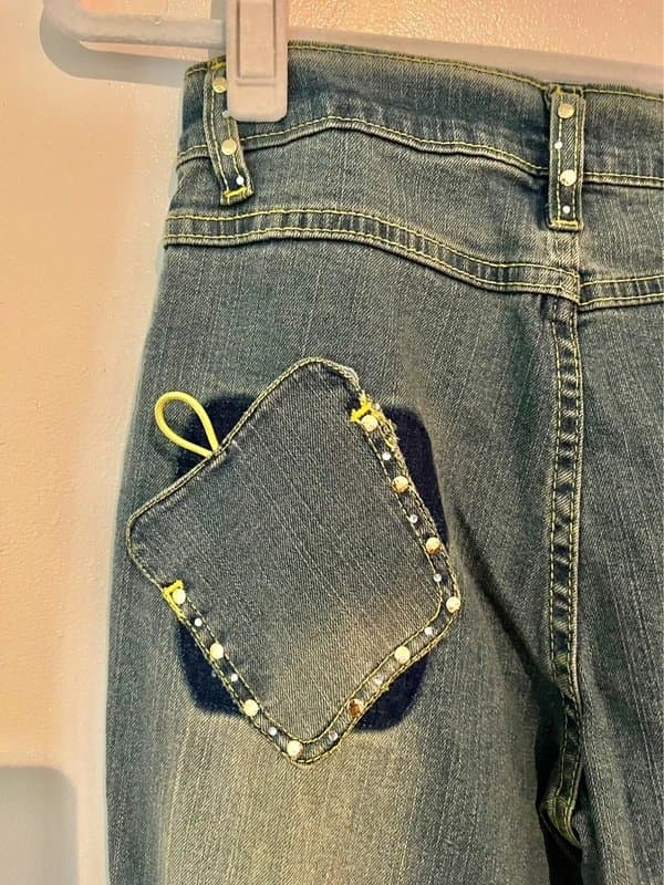 F4U Y2K F4U Embellished Jeans Size 8