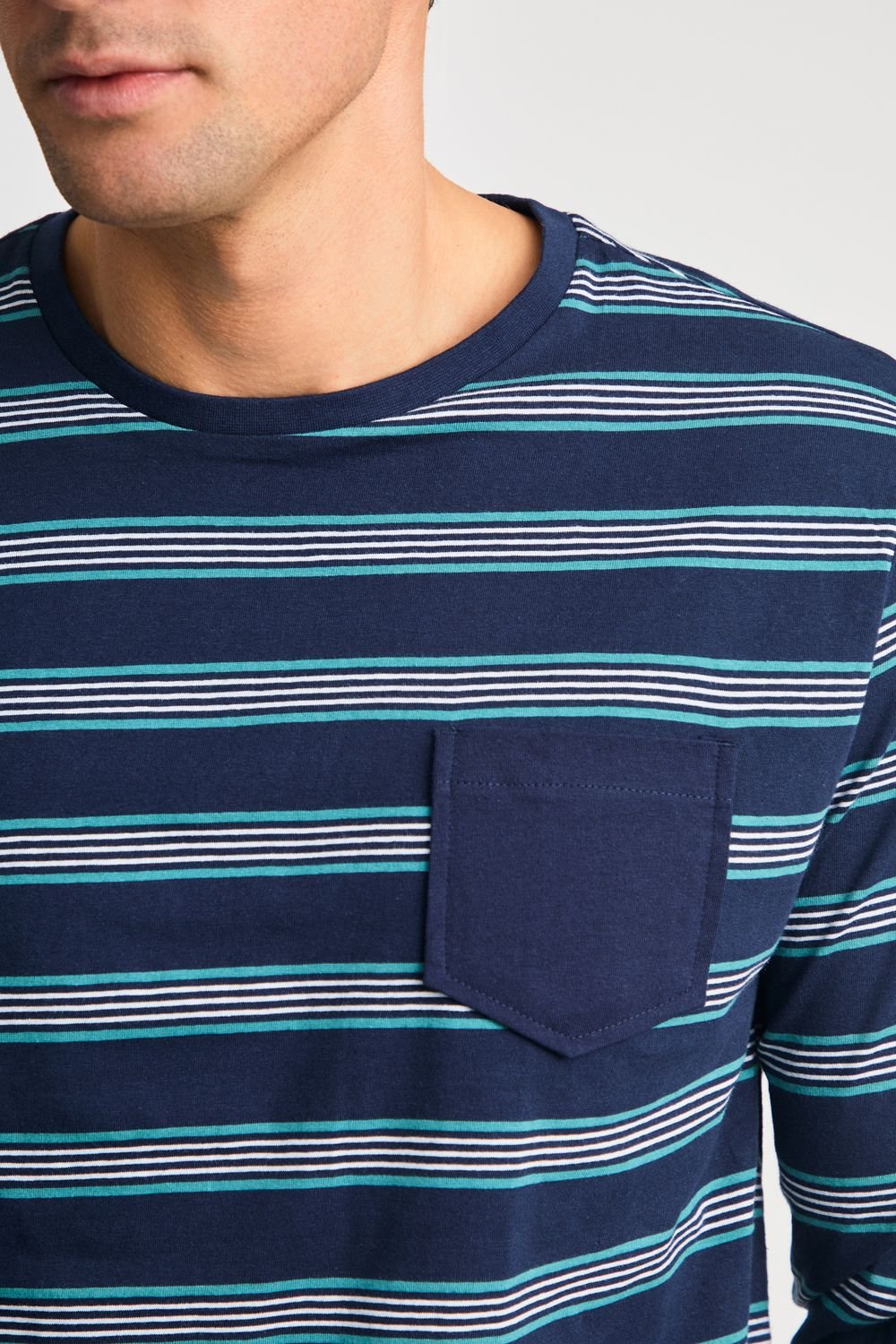 Tokyo Laundry Tokyo Laundry Men's Cotton 2-Piece Long Sleeve Top & Bottoms Pyjama Set in Navy - 4