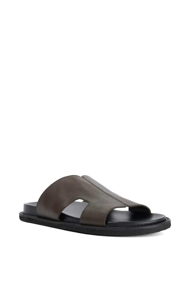 Dune London Dune London Men's 'Ishaa' Leather Sandals in Brown - 2