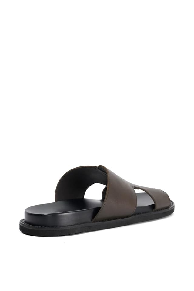 Dune London Dune London Men's 'Ishaa' Leather Sandals in Brown - 3