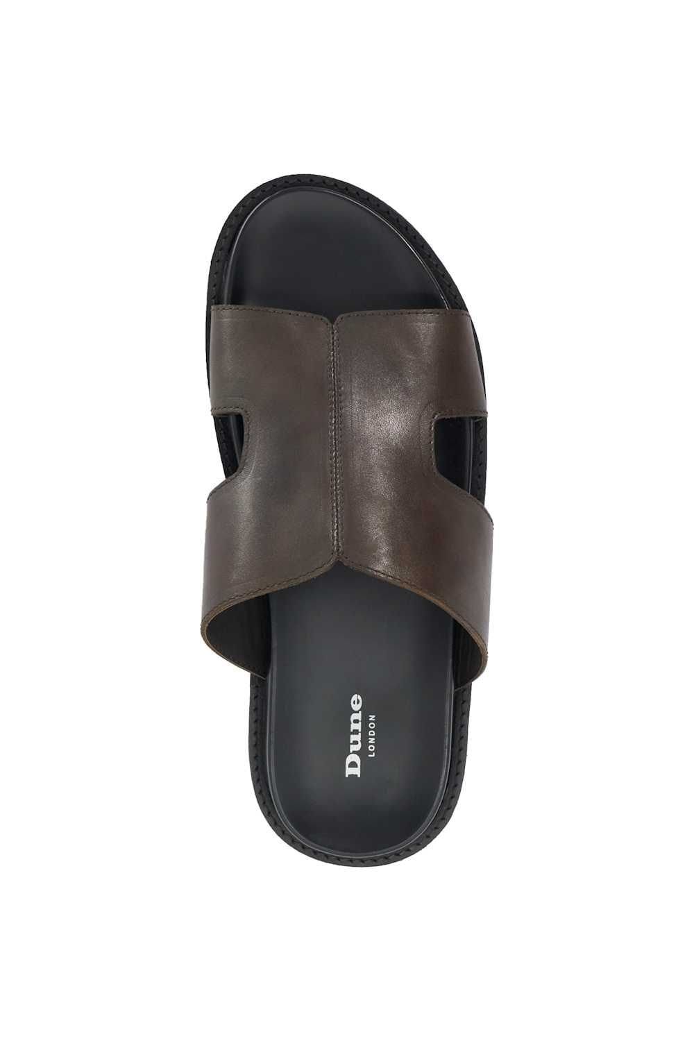 Dune London Dune London Men's 'Ishaa' Leather Sandals in Brown - 4