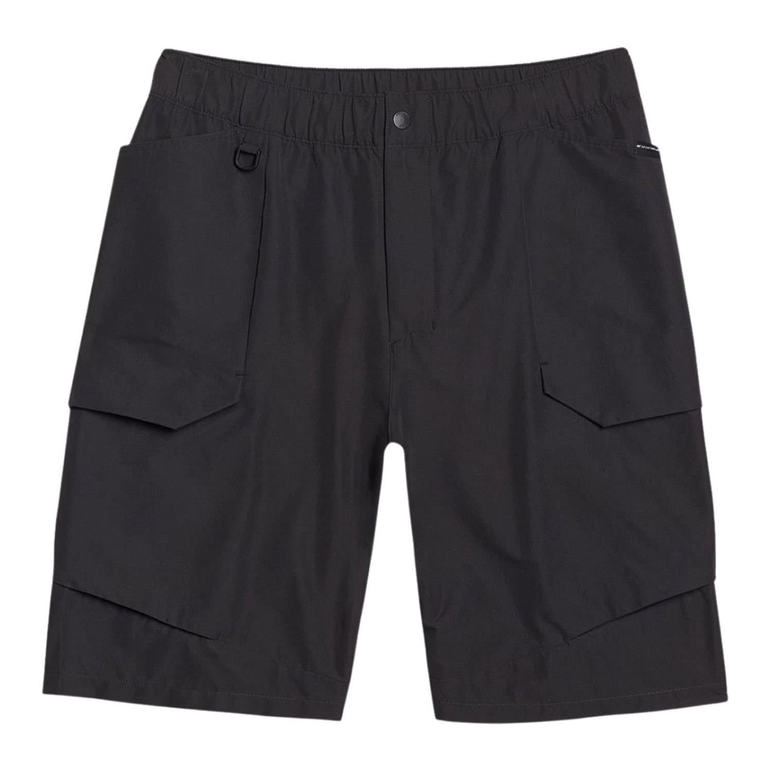 4F 4F Men's WSS25TSHOM527 Plain Shorts in Black