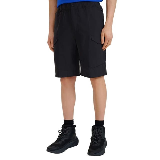 4F 4F Men's WSS25TSHOM527 Plain Shorts in Black - 3