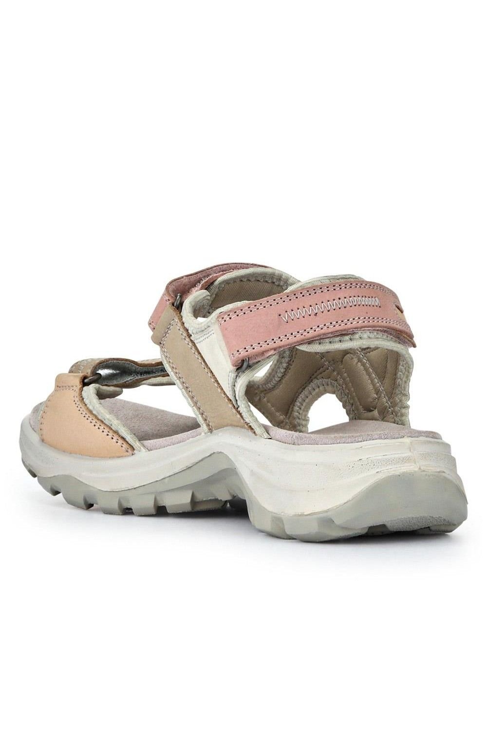 Pavers Pavers Women's Chunky Dual Touch-Fasten Sandals in Beige - 3