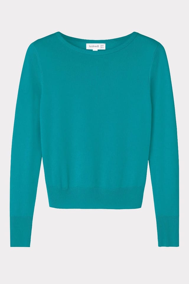 Kettlewell Kettlewell Women's Grace Sweater in Turquoise - 2