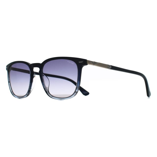 Police Police Men's SPLQ86-540GBL Square/Rectangle Sunglasses in Blue - 2