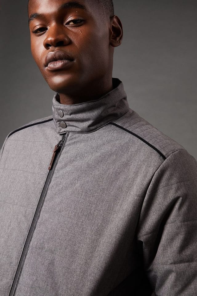 Maine Maine Men's Grey Short Padded Jacket - 2