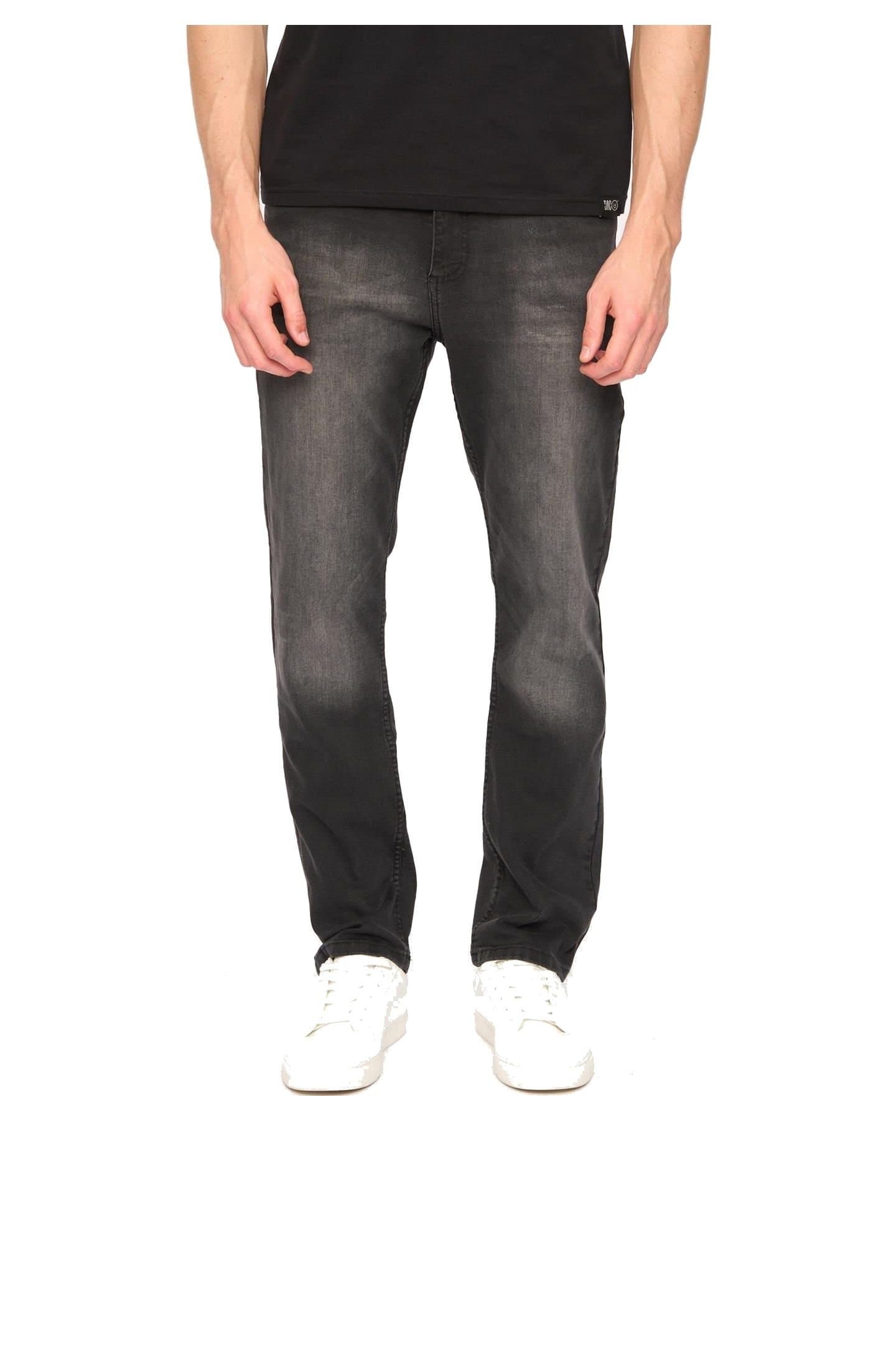 Duck&Cover Duck&Cover Men's Elix Regular Straight Leg Comfort Stretch Denim Jeans in Black