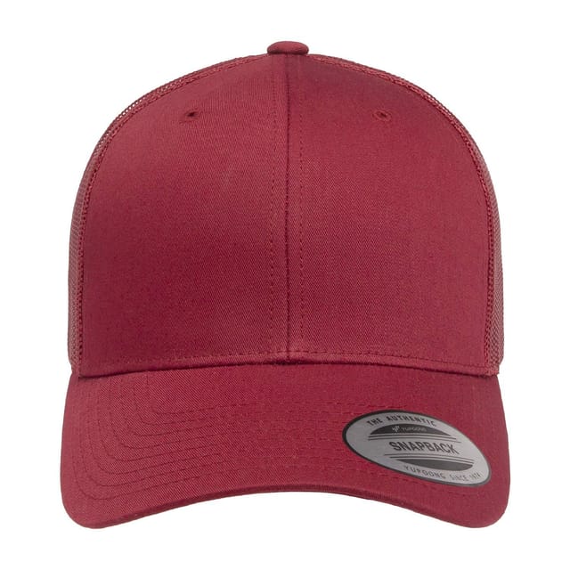 Classic Classic Men's Retro Trucker Cap in Dark Pink - 3