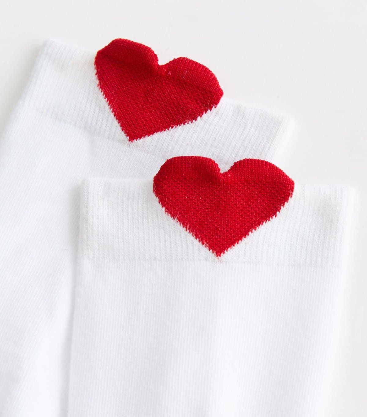 New Look New Look White Heart Detail Ankle Socks