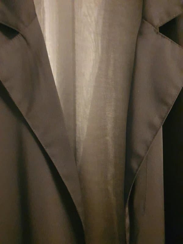 Never Fully Dressed Black jacket sheer panel