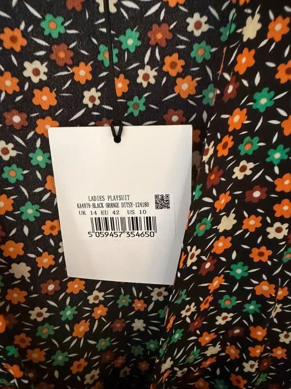 Glamorous Glamorous size 14 colourful floral playsuit