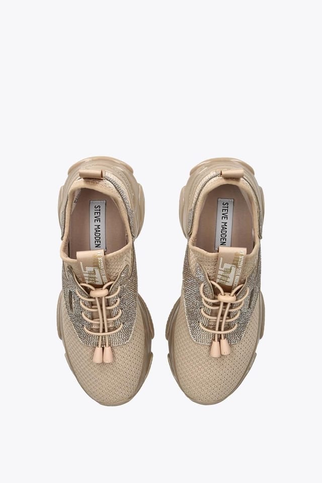 Steve Madden STEVE MADDEN Women's 'Match Re Cream' Fabric Trainers in Cream - 2