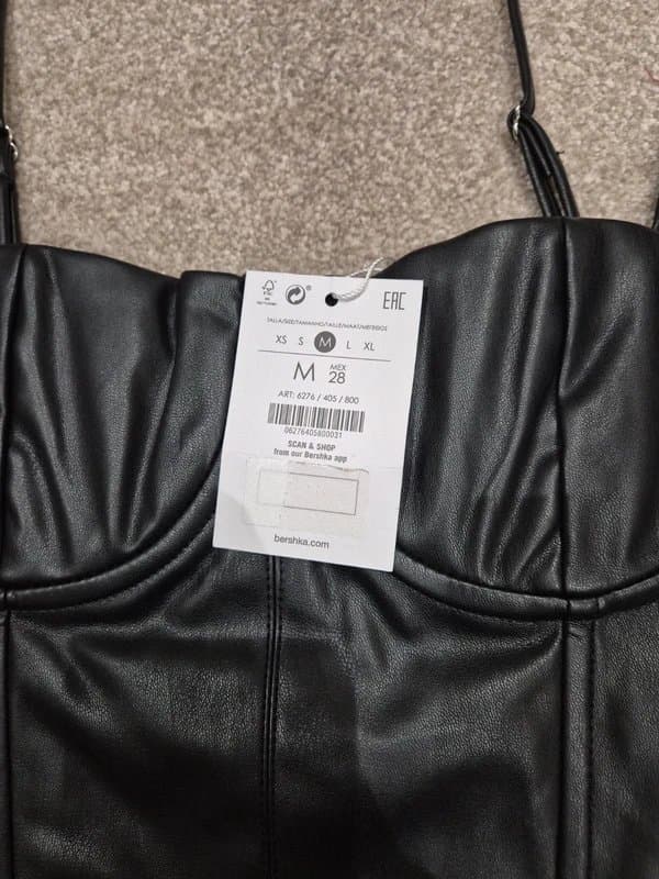 Bershka Bershka leather bralet top