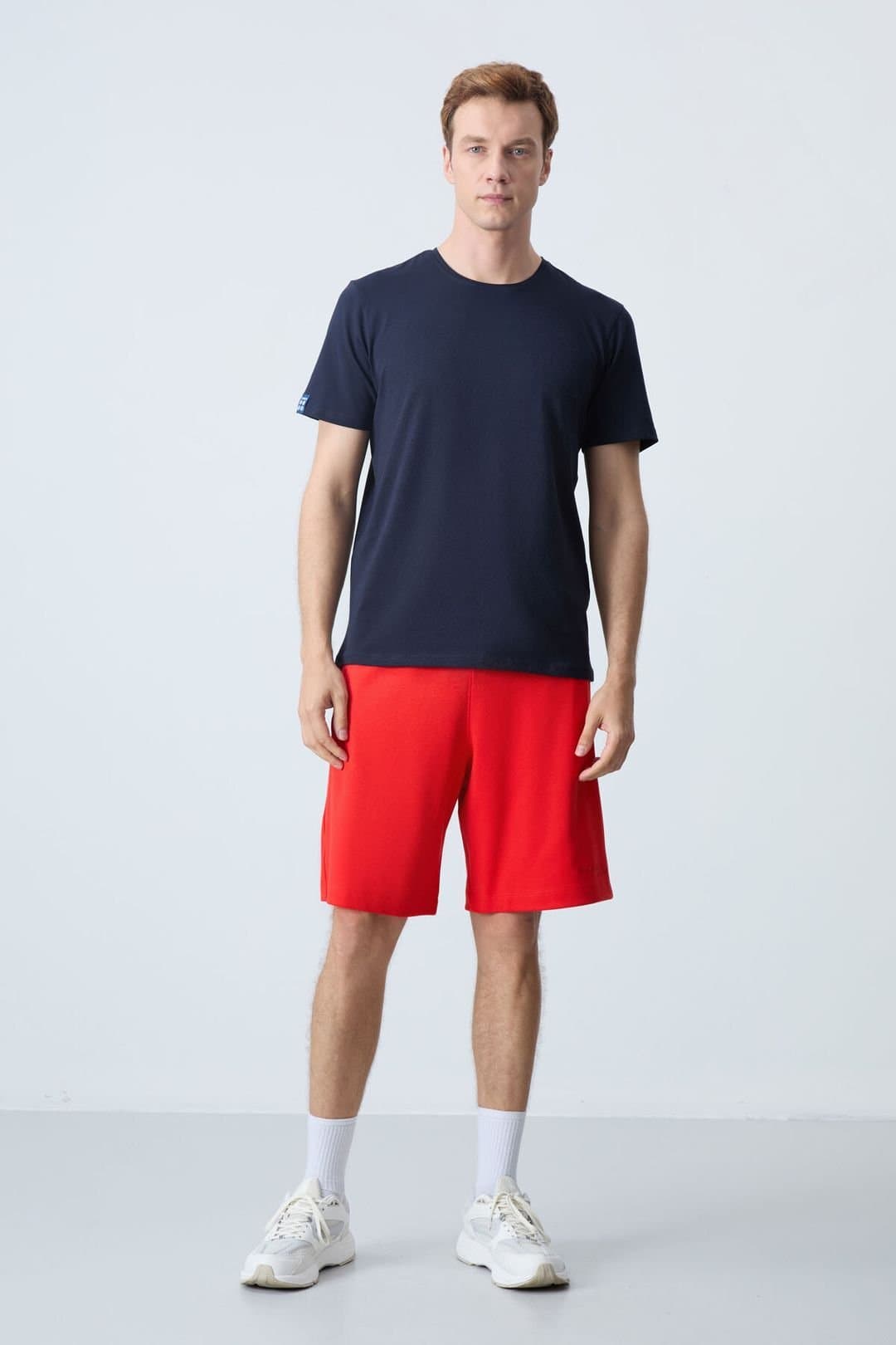Tommy Life Tommy Life Men's Regular Fit Jersey Shorts in Red