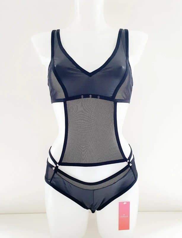 Obsessive Obsessive 823 Wet Look Crotchless Body Size L/XL