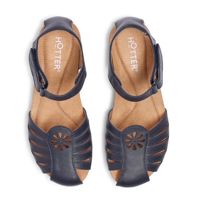 Hotter Hotter Women's Wide Fit 'Dinaric' Fisherman Sandals in Navy - 3