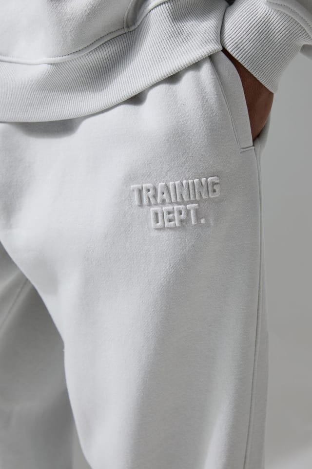Training Dept. Training Dept. Men's Training Dept Oversized Embossed Jogger in Light Grey - 3