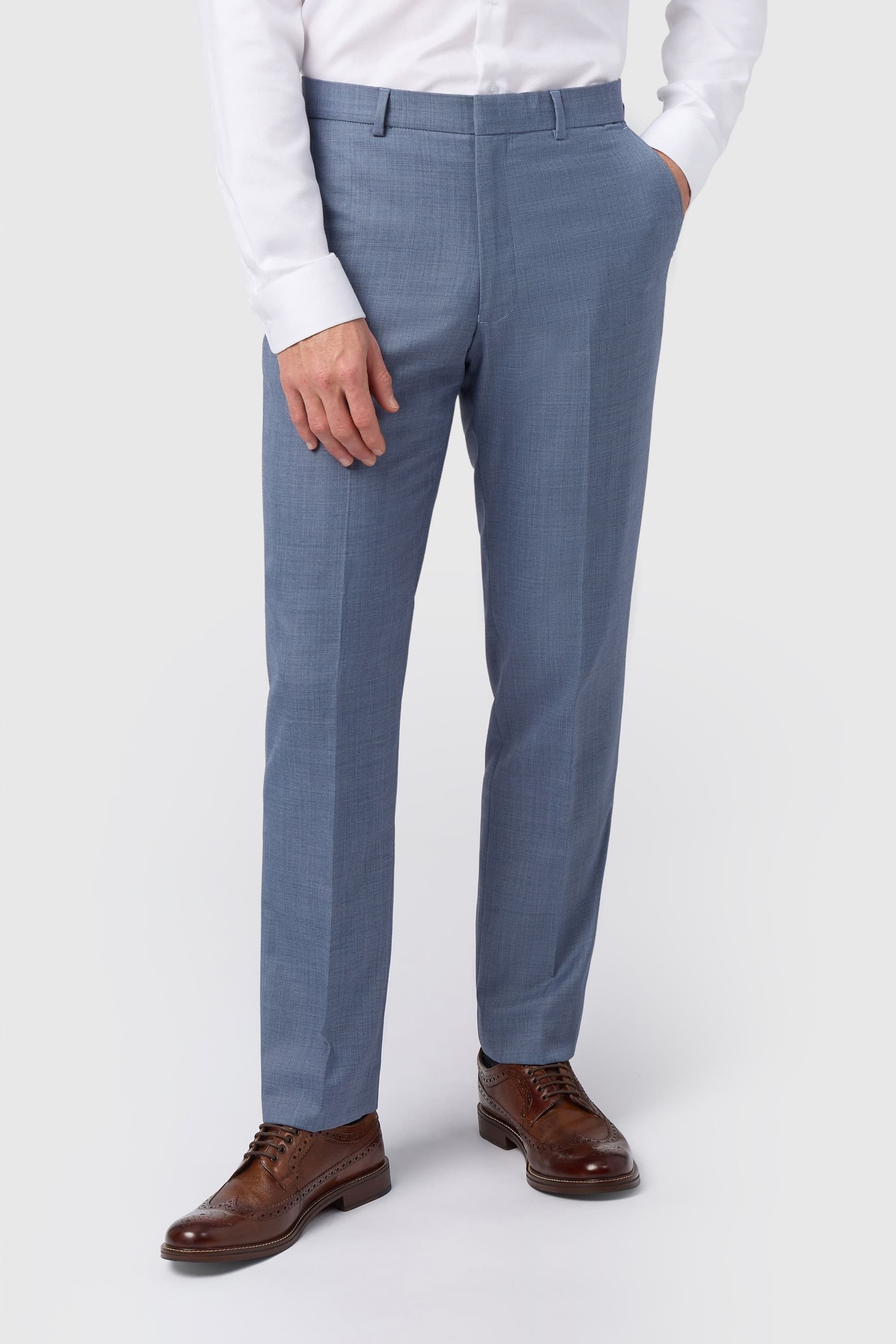 Racing Green Racing Green Men's Airforce Suit Trouser in Blue