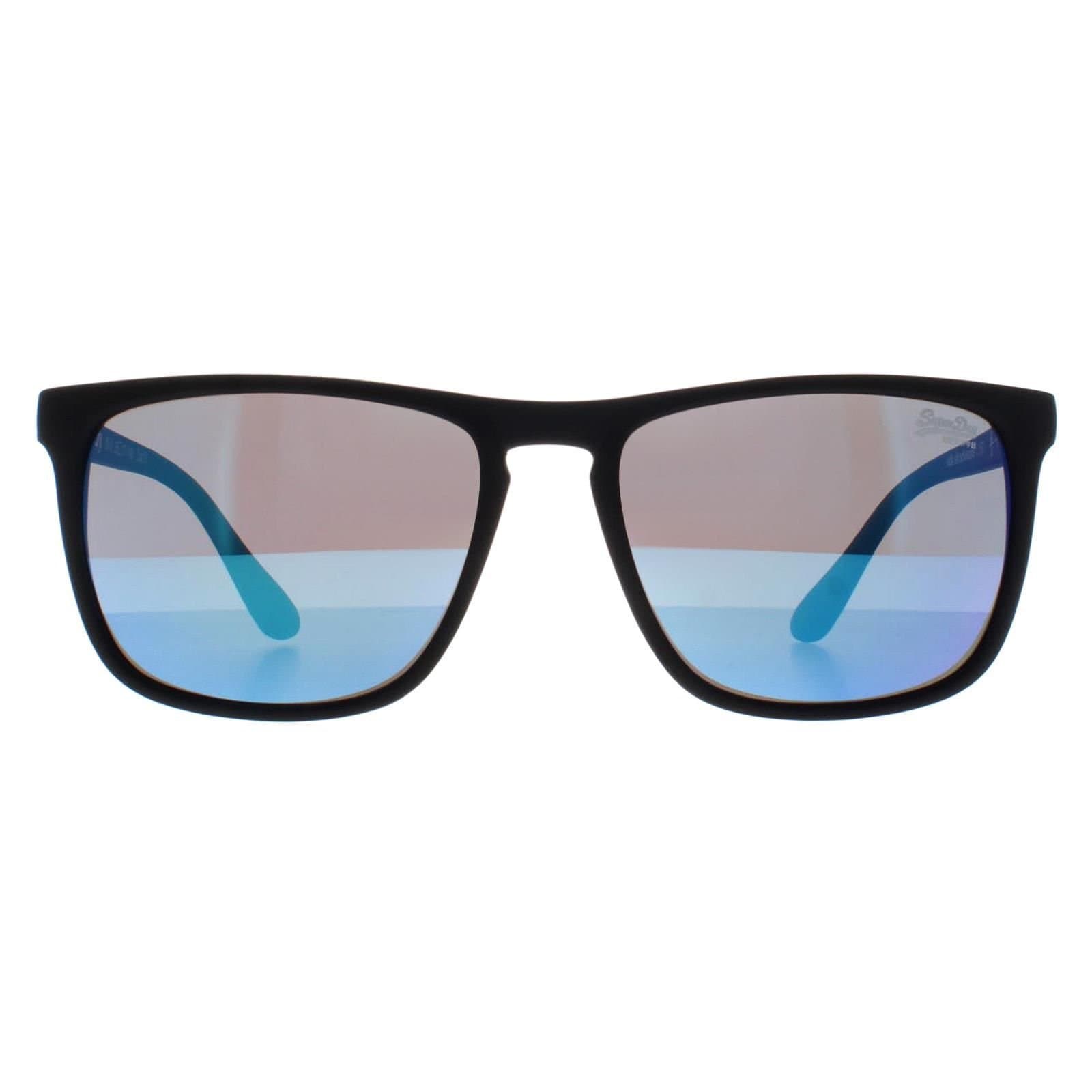 Superdry Superdry Men's Rectangle Rubberised Black & Blue Violet Blue Mirror Shockwave