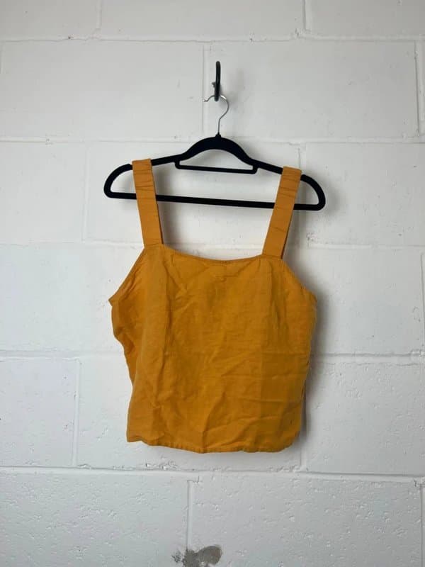 Primark orange primark tagged square neck cami