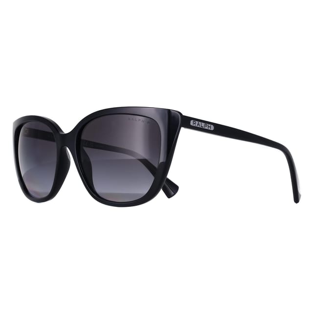 Ralph by Ralph Lauren Ralph by Ralph Lauren Women's Butterfly Shiny Black Polarized Gradient Grey RA5274 - 2