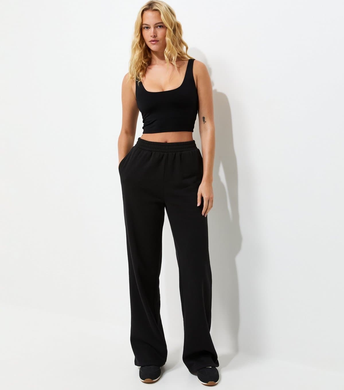 New Look Women's Tall Black Wide Leg Joggers New Look