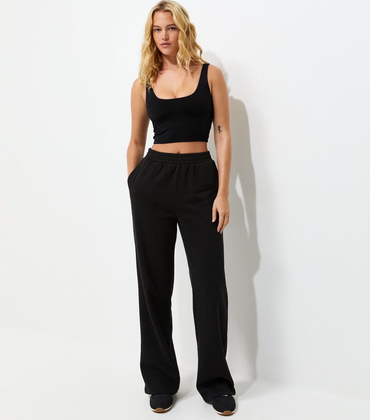 New Look Women's Tall Black Wide Leg Joggers