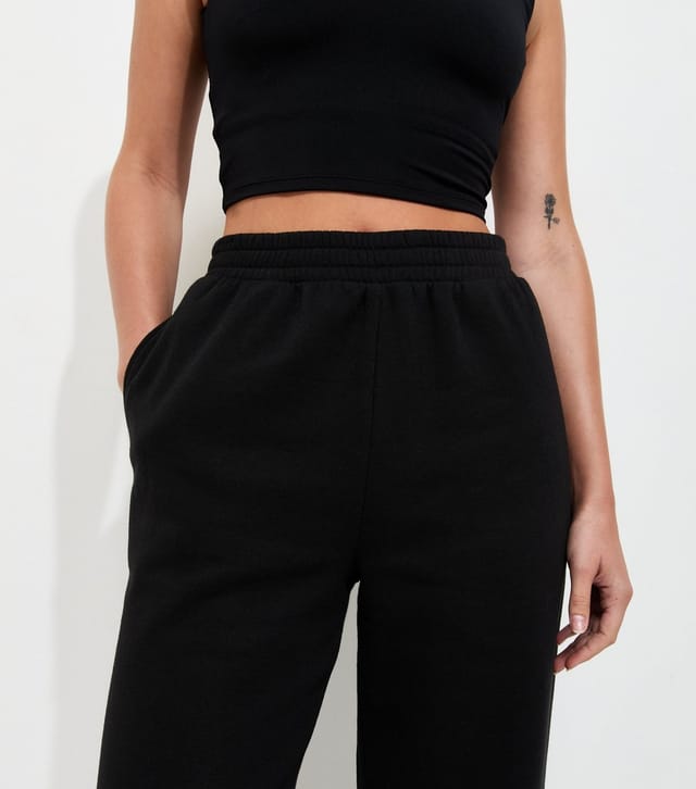 New Look Women's Tall Black Wide Leg Joggers New Look - 2
