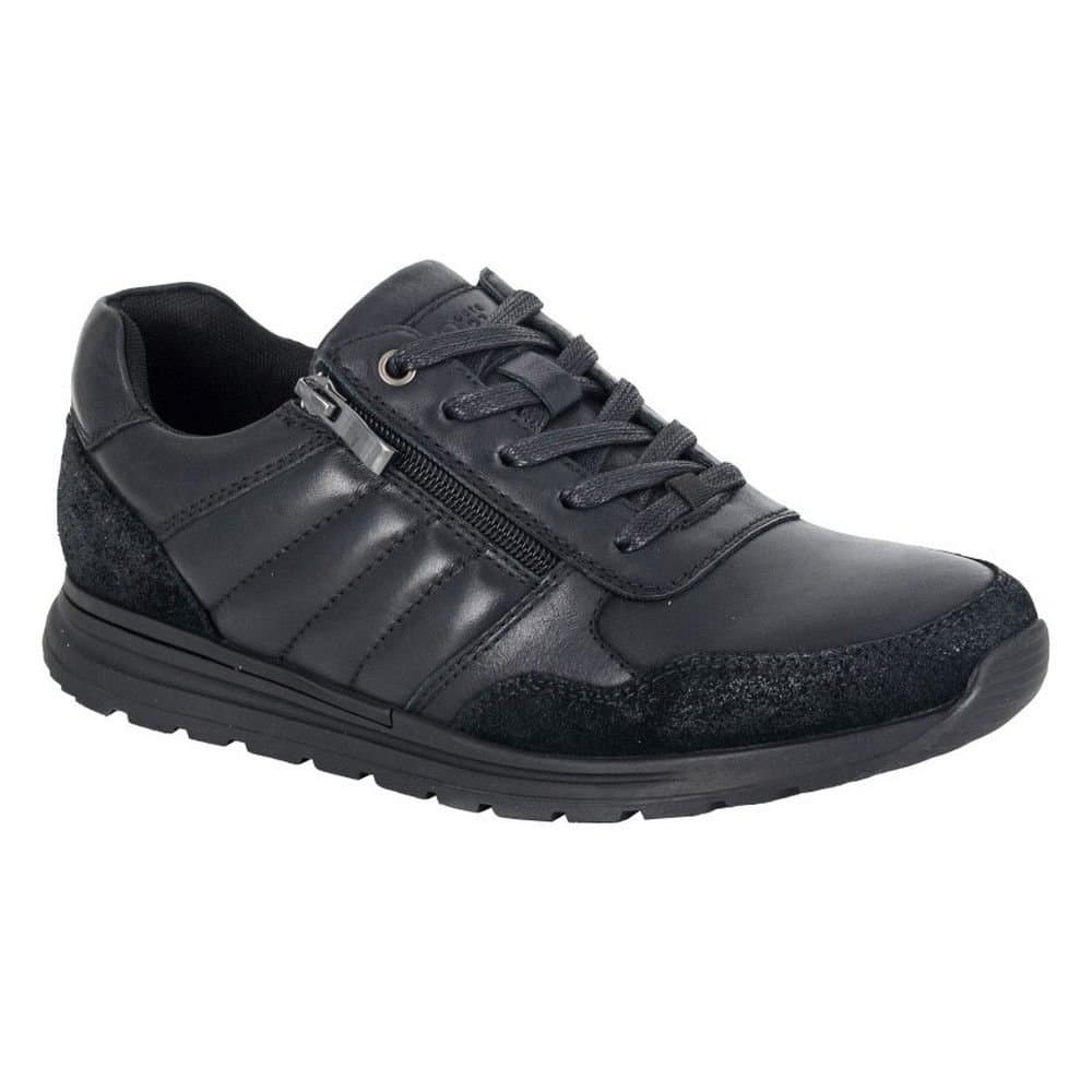 R21 R21 Men's Black Leather Trainers