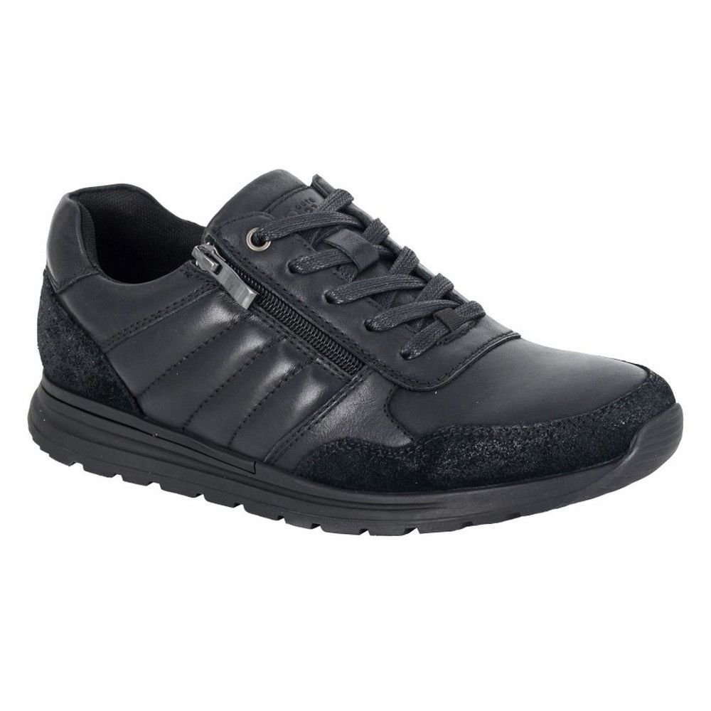 R21 R21 Men's Leather Trainers in Black - 4